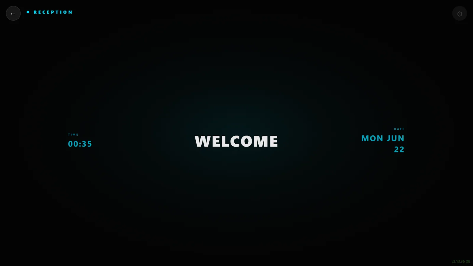 OLED sign — Deep blacks, big type, zero clutter.